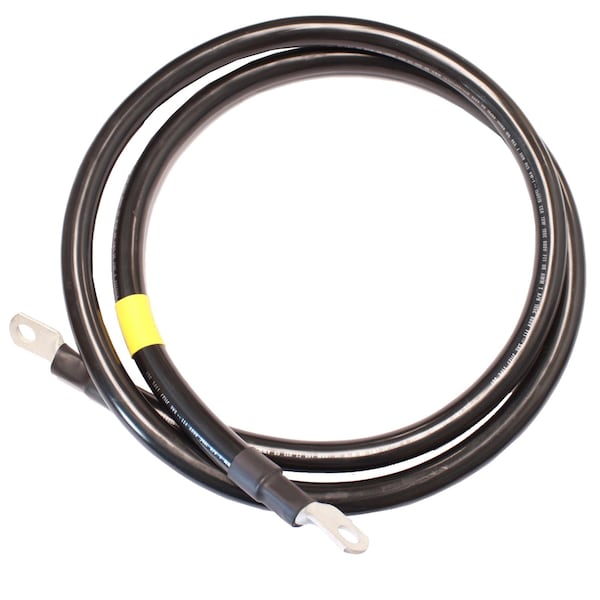 AWG No 2/0 Black Battery Interconnect Cable 10 Ft 3/8 Lugs
